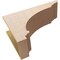 Ekena Millwork 10"W x 30"D x 20"H Classic Hughes Rough Cedar Woodgrain TimberThane Corbel, Primed Tan CORUR10X30X20HUGRCPR - alternate 3